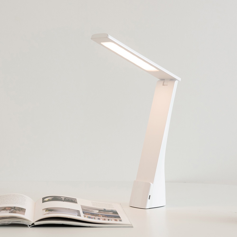 라바드 LED 접이식 스탠드 (USB 충전형) 학생용 책상 스탠드 밝기조절 삼색변환 